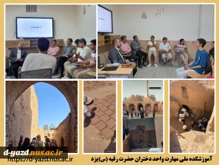 حضور تعدادی از دانشجویان معماری آموزشکده ملی مهارت دختران یزد در کارگاه مشارکتی مطالعه و حفاظت قلعه تاریخی روستای عزآباد

 2